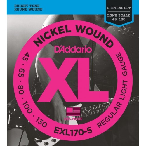 DADDARIO EXL 170-5 CUERDA BAJO