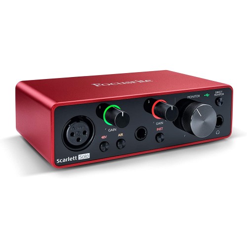 FOCUSRITE SCARLETT SOLO 3ERA GENERACION PLACA DE AUDIO